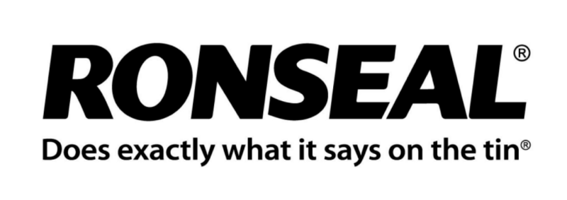 Ronseal logo with ‘Does exactly what is says on the tin’ advertising slogan